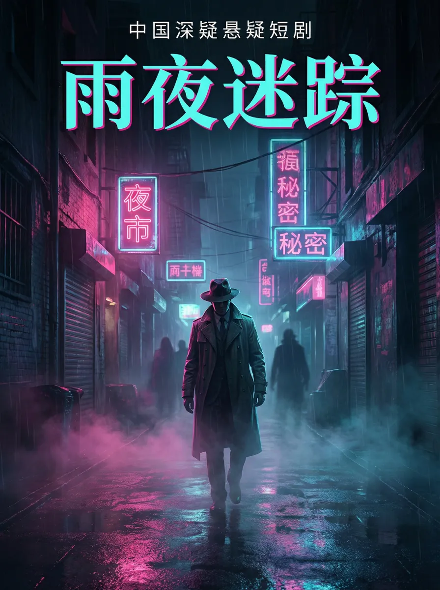 白俄罗斯RAPPER潮水 悬疑追踪短剧 - 雨夜迷踪海报